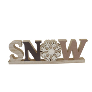 Schriftzug Snow - ca. 32 x 2 x 10 cm