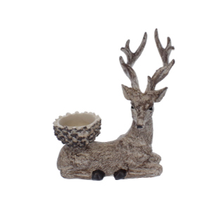 Teelichthalter Hirsch - ca, 14 x 8 x 18 cm