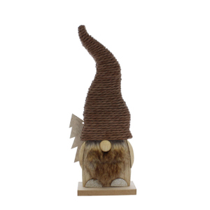 Standdeko - Wichtel - braun - ca. 15 x 5 x 34 cm