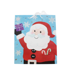Geschenktasche - Weihnachtsmann - Maße ca. 26 x 12,7 x 32,4 cm