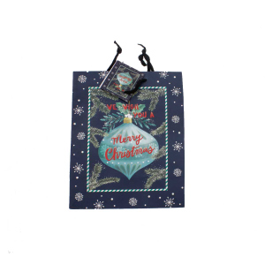 Geschenktasche - We wish you - Maße ca. 17,8 x 9,8 x 22,9 cm