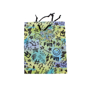 Geschenktasche - Graffiti - Maße ca. 17,8 x 9,8 x 22,9 cm