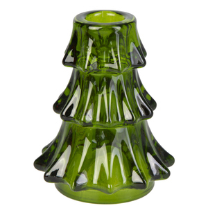 Kerzenhalter - Tanne grün - ca. 9 x 11 cm