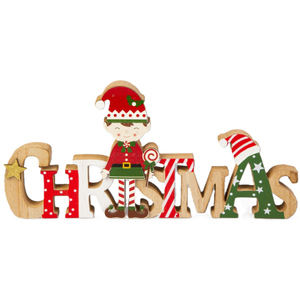 Schriftzug Christmas - aus Holz - ca. 30 x 2 x 14 cm