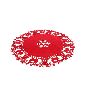 Platzmatte rund - rot - ø ca. 38 cm