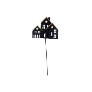 Pflanzenstecker Häuserreihe - ca. 11 x 36 cm
