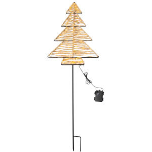 Gartenstecker mit LED Baum - ca. 36 x 2 x 106 cm