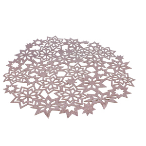 Platzmatte Sterne - rosa - ca. 40 cm