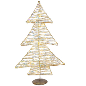 LED Tannenbaum silber - ca. 46 cm