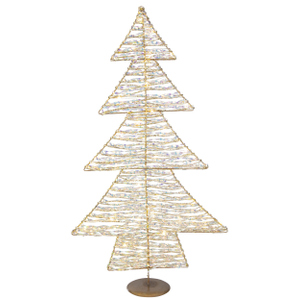 LED Tannenbaum silber - ca. 65 cm