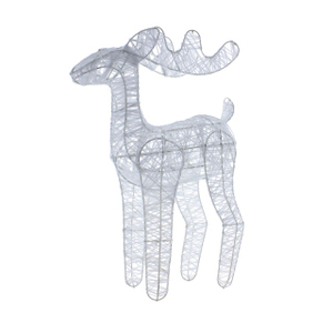 LED Hirsch weiß - ca. 46 cm