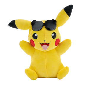 Pokémon - Plüschfigur - Pikachu mit Brille - ca. 20 cm