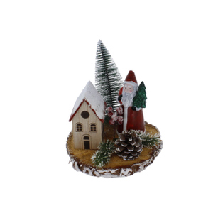 Standdeko - Weihnachtsszene - ca. 15 x 15 x 19 cm