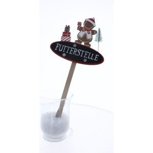Pflanzenstecker - Futterstelle - ca. 19 x 3,5 x 42 cm