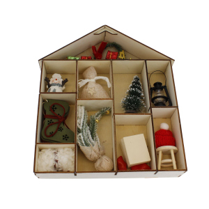 Setzkasten - Weihnachten - 16-teilig - ca. 22 x 4,2 x 25,5 cm