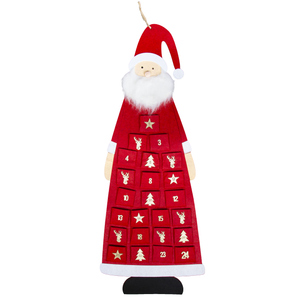 Adventskalender - Santa - ca. 43,5 x 103,5 cm