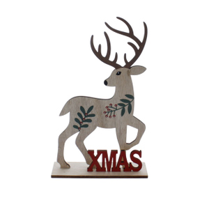 Standdeko - Hirsch - Xmas - ca. 22,5 x 16 cm