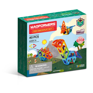 MAGFORMERS - Mini Dinosaur - Magnetspielzeug - 40 Teile