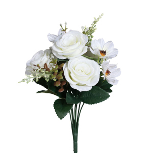 Blumenstrauß - Rosen - ca. 36 cm - creme
