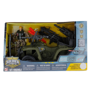 Besttoy - Militär Set - Soldier Force 9 - Jeep oder Hubschrauber mit Figur - 1 Stück