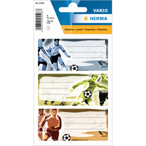 Schuletiketten - Fußball - 9 Stück