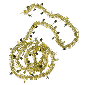 Lamettagirlande gold - ca. 200 cm