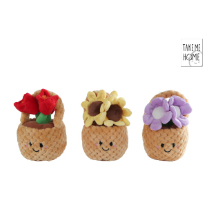 Take me home - Plüsch Blumenkorb - 1 Stück