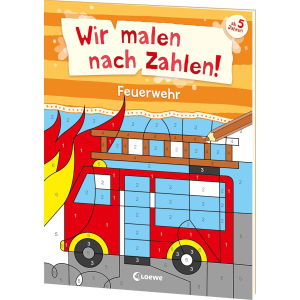 Wir malen nach Zahlen! - Feuerwehr