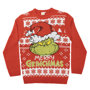 Pullover - Grinch - unisex - rot - in verschiedenen Größen erhältlich