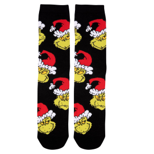 Herrensocken - Grinch - schwarz - in verschiedenen Größen erhältlich