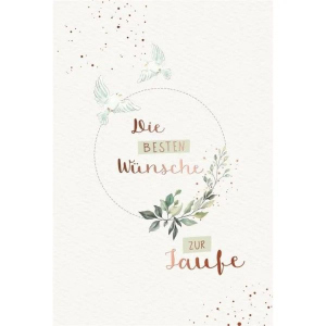 Taufkarte - Tauben