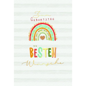 Geburtstagskarte - Regenbogen