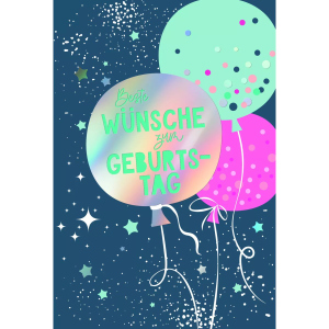 Geburtstagskarte - Beste Wünsche zum Geburtstag