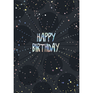 Geburtstagskarte - Happy Birthday - A4