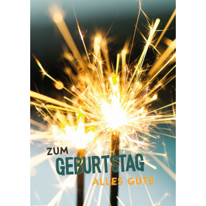 Geburtstagskarte - Kerze -A4