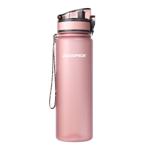 AQUAPHOR - City Filterflasche - 0,5 L - puderrosa
