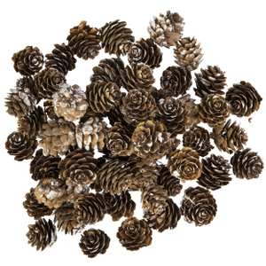Streudeko Zapfen braun - ca. 100 g
