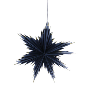Stern zum Hängen blau/gold - ca. 40 cm