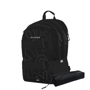 OXI BAG - Rucksack Sport - mit Mäppchen - schwarz
