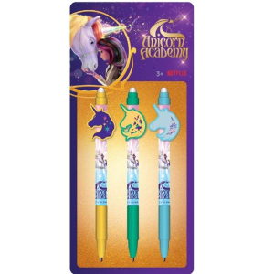 Unicorn Academy - Radierbarer Stift - 3-er Set