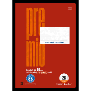 Schulheft A4 - Linieatur 28 - kariert - 16 Blatt