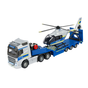Volvo - Polizeitruck mit Helikopter - ca. 35 cm
