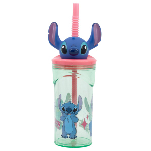 Disney Stitch - Trinkbecher mit 3D-Figur - ca. 360 ml