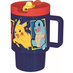 Pokémon - Trinkbecher mit Trinkhalm - ca. 530 ml