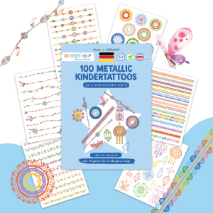 Tattoo Set - Schmuckelemente - 100 Tattoos