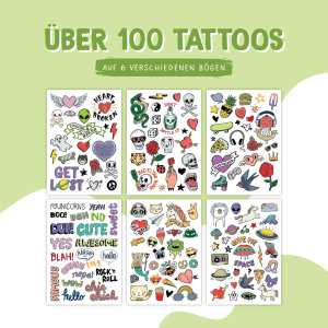 Tattoo Set - Grunge - 100 Tattoos