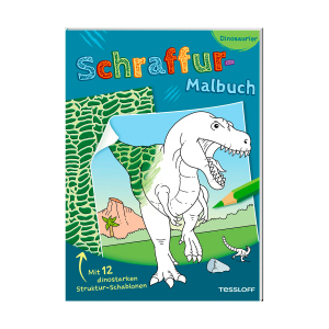 Schraffur-Malbuch - Dinosaurier