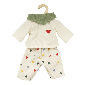 Puppen-Kordhose - Herz Konfetti - Gr. 35 - 45 cm