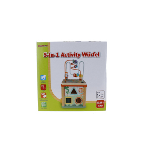Besttoy - Holz-Aktivitatswürfel - ca. 15 x 15 x 29 cm