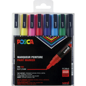 Pigmentmarker - 8er Set